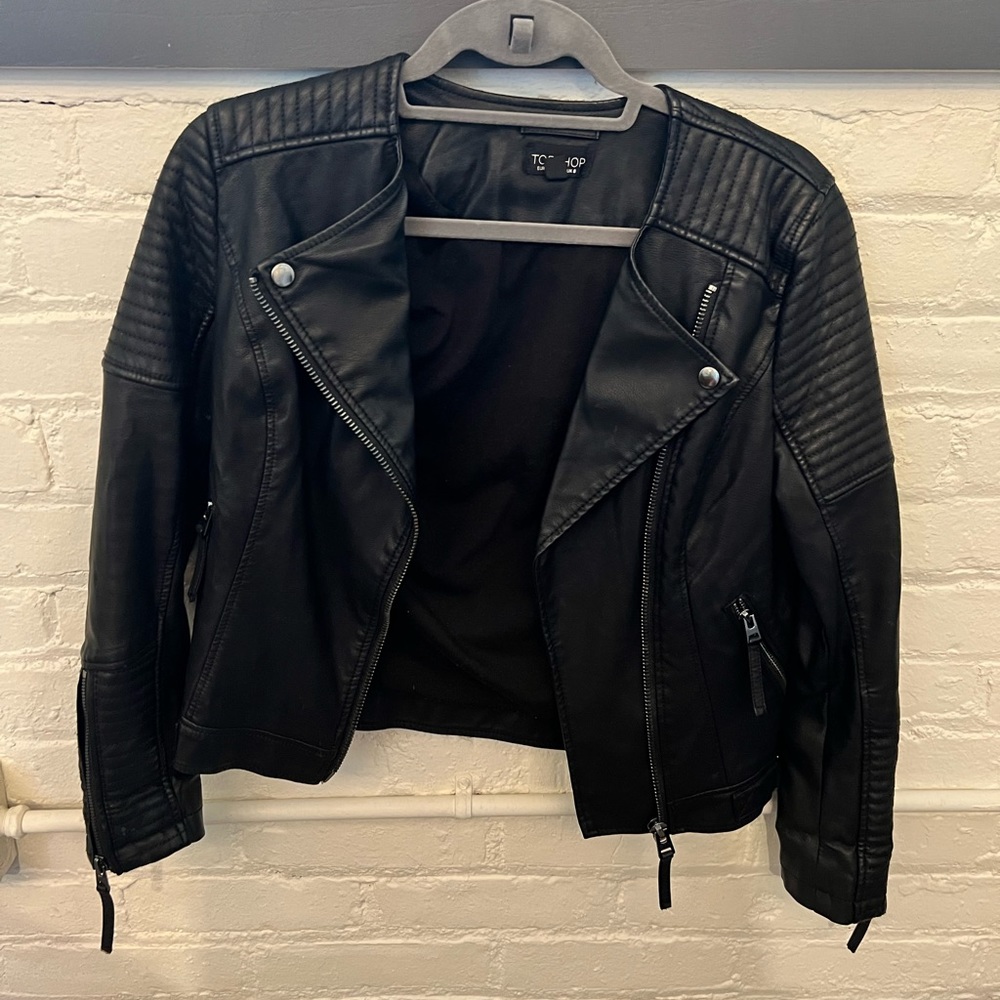 Topshop Pleather Jacket